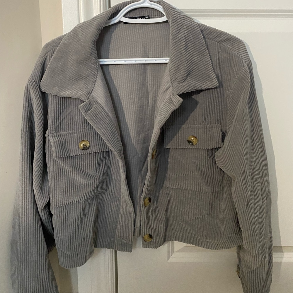 Corduroy Cropped Shacket
